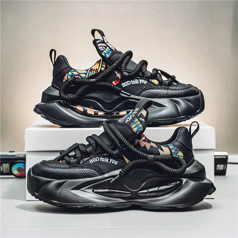 ROBINHOOD Cushioned Slip Resistant Breathable Coverage Low Top Chunky Sneakers Men's Box-23