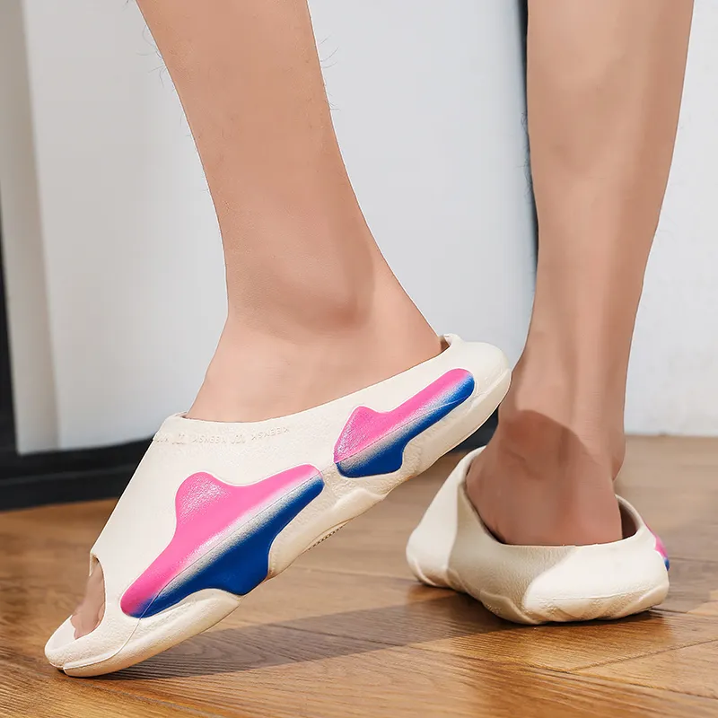 ROBINHOOD Quiet Slip Resistant Abrasion Resistant Quick Dry Cushioning Slide Slippers Unisex-8