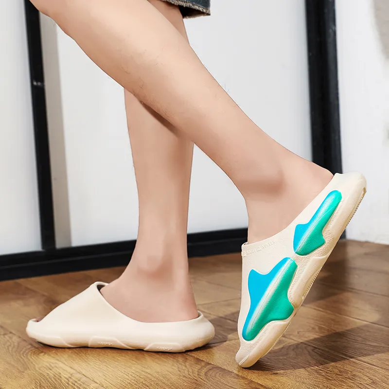 ROBINHOOD Quiet Slip Resistant Abrasion Resistant Quick Dry Cushioning Slide Slippers Unisex-3