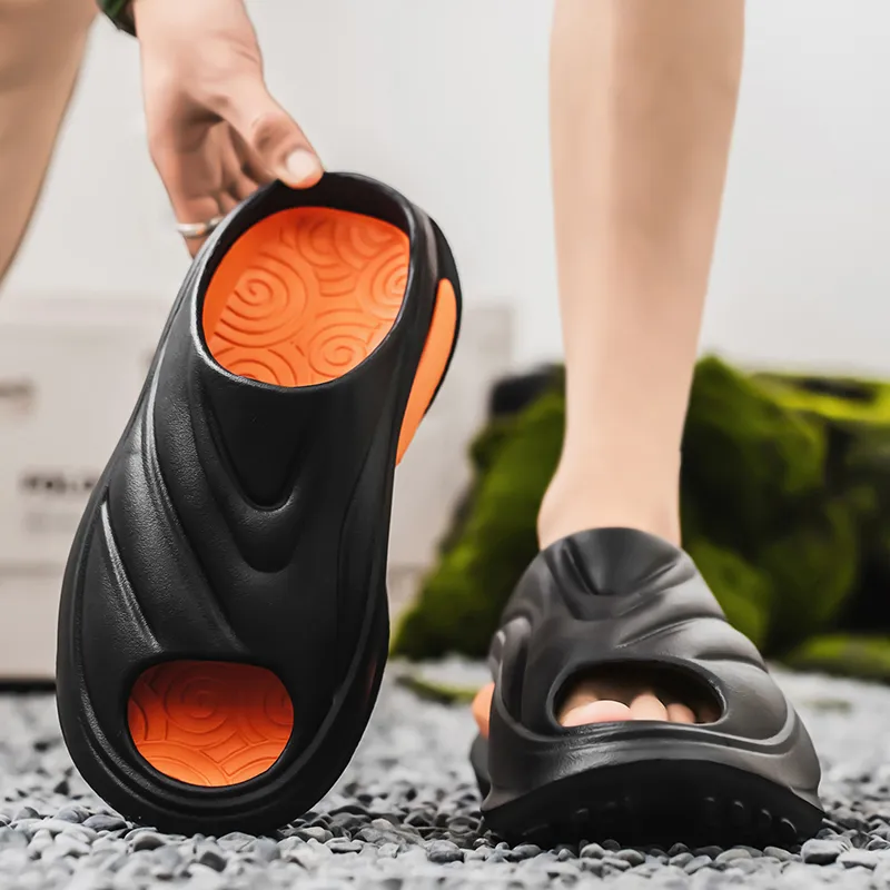 ROBINHOOD Quiet Slip Resistant Abrasion Resistant Quick Dry Cushioning Slide Slippers Unisex-8