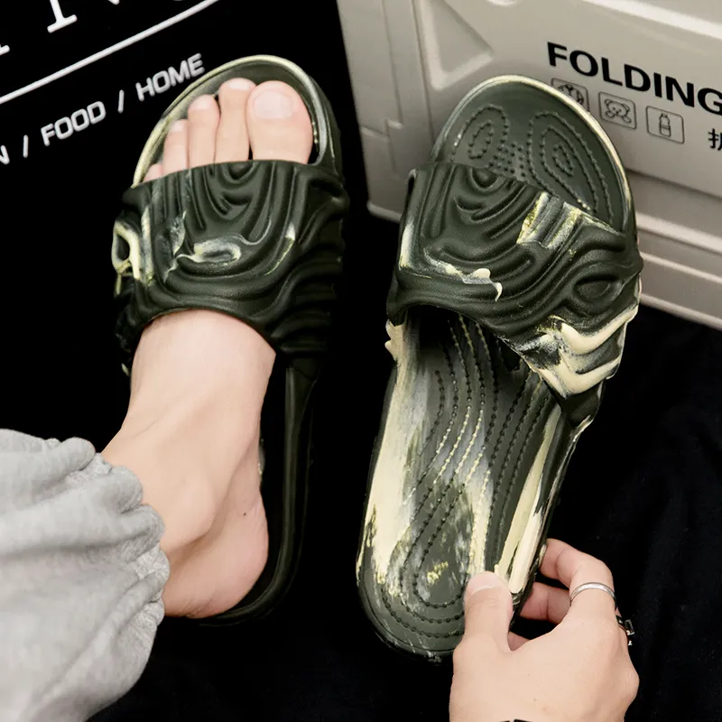 ROBINHOOD Slip Resistant Abrasion Resistant Quick Dry Cushioning Slide Slippers Men's-10