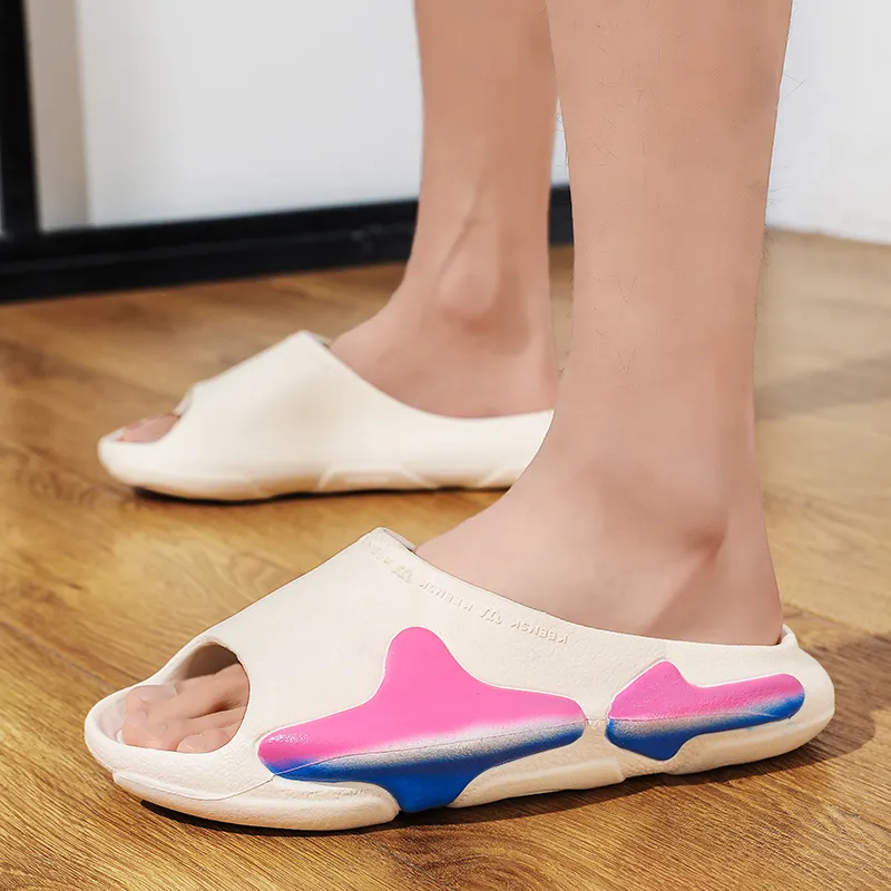 ROBINHOOD Quiet Slip Resistant Abrasion Resistant Quick Dry Cushioning Slide Slippers Unisex-7