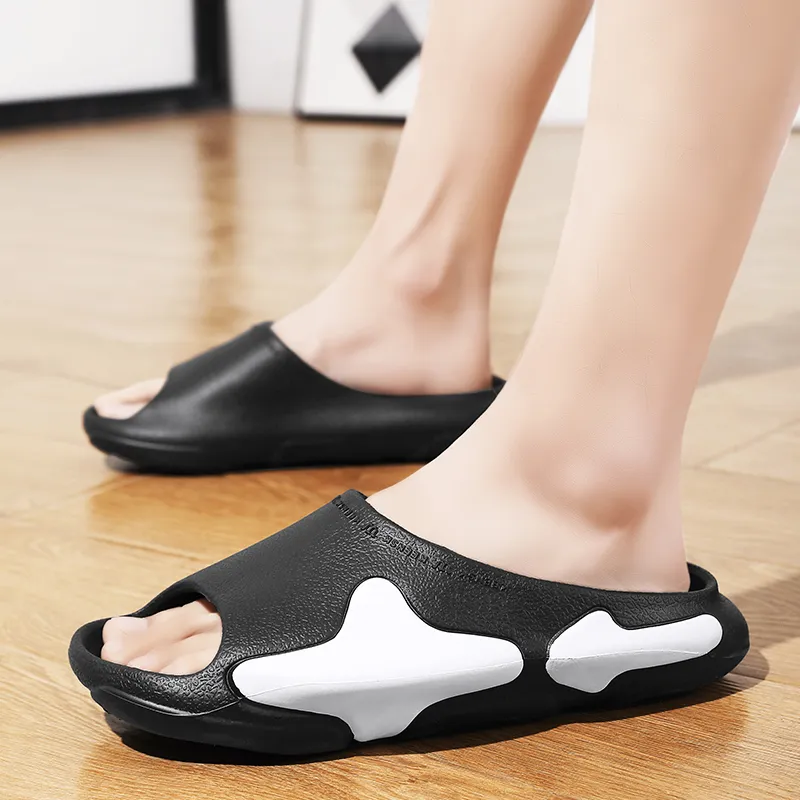 ROBINHOOD Quiet Slip Resistant Abrasion Resistant Quick Dry Cushioning Slide Slippers Unisex-8