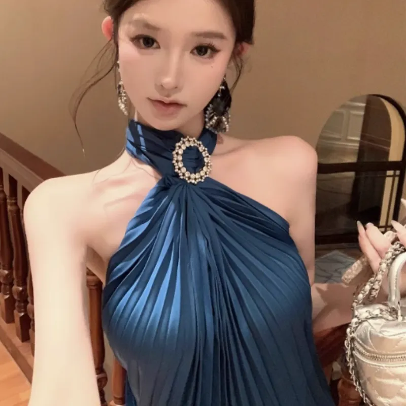 XIANSINIAO Sleeveless Dress Women's-3