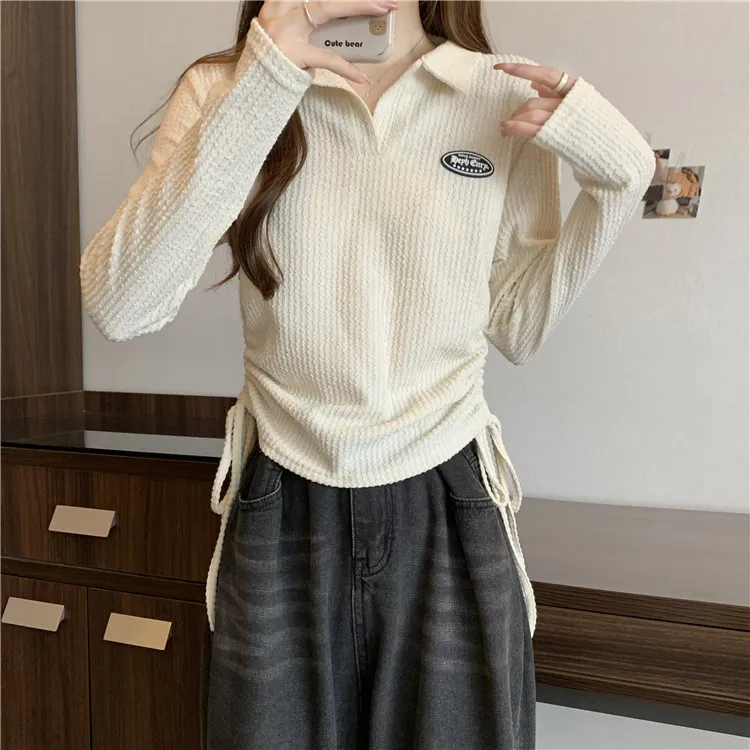XIANSINIAO Set in Sleeve T Shirt Women's-5