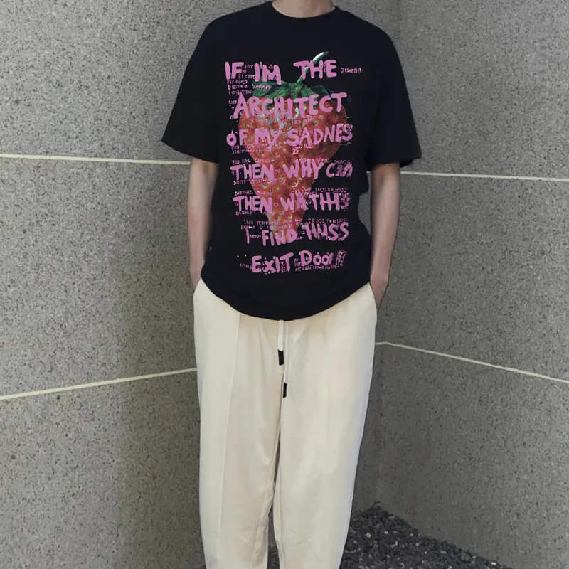 Regular Fashion Individual T Shirt Unisex Pure White Color-4