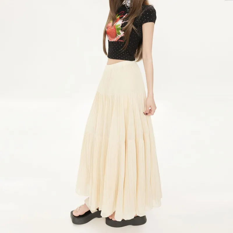 XIANSINIAO Casual Long Skirt Women's-5