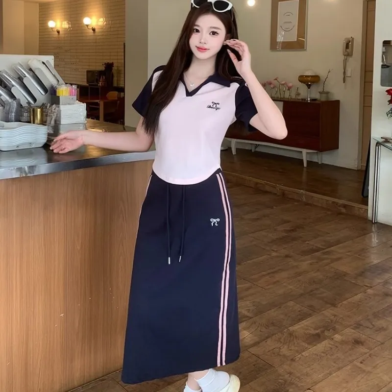 XIANSINIAO Two Piece Skirt Sets Women's-5