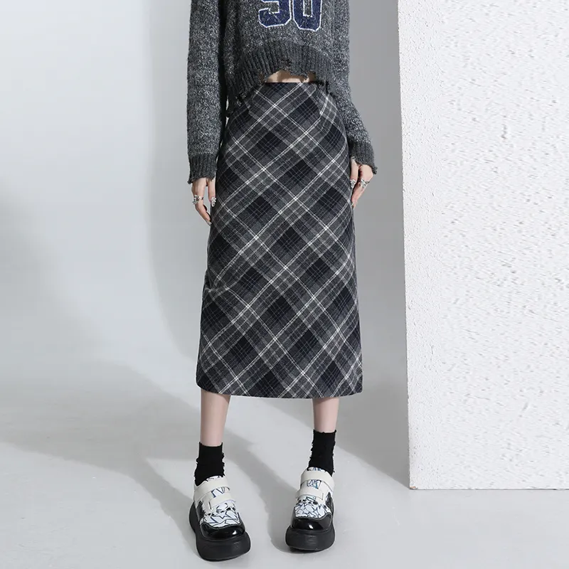 XIANSINIAO Casual Long Skirt Women's-4