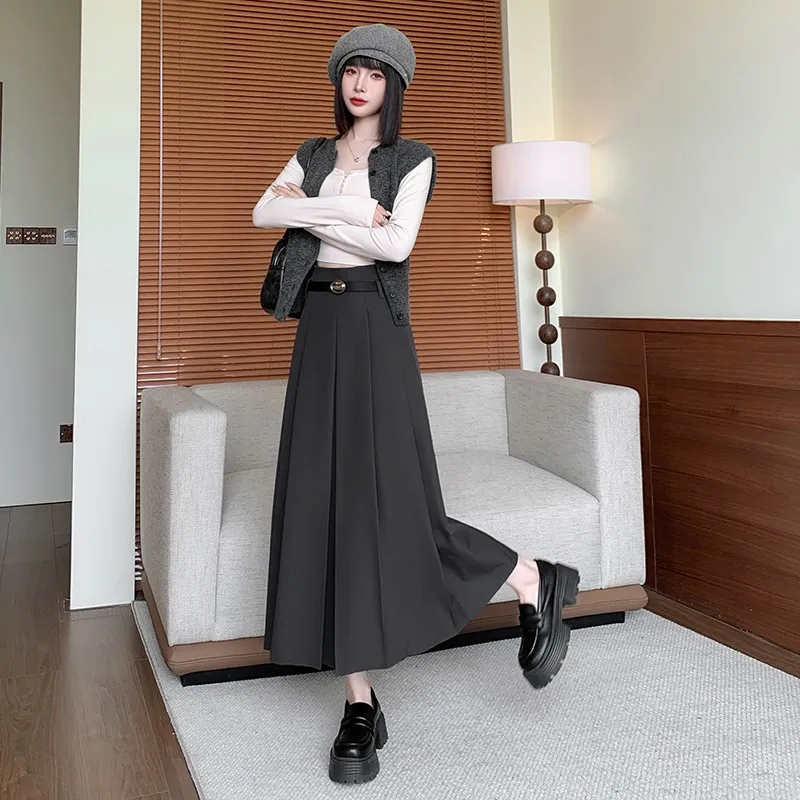 XIANSINIAO Casual Long Skirt Women's-3