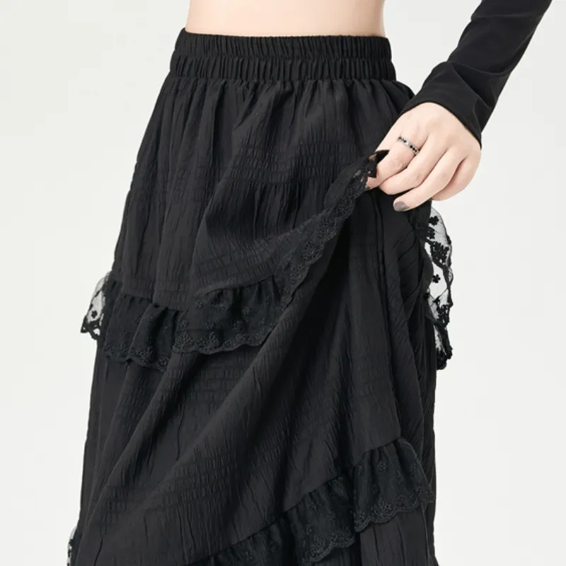 XIANSINIAO Casual Long Skirt Women's-4