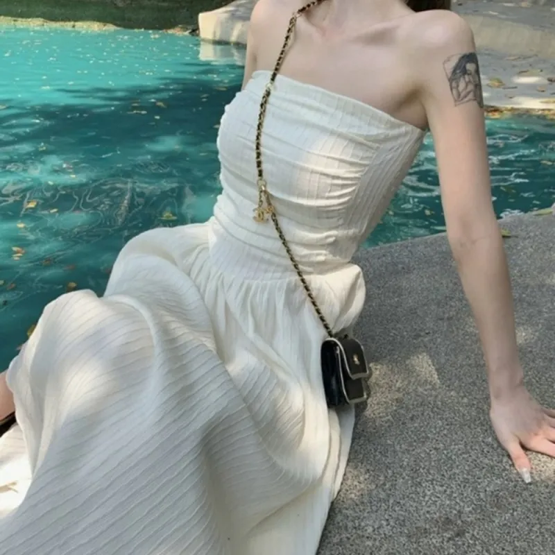 XIANSINIAO Sleeveless Dress Women's-3