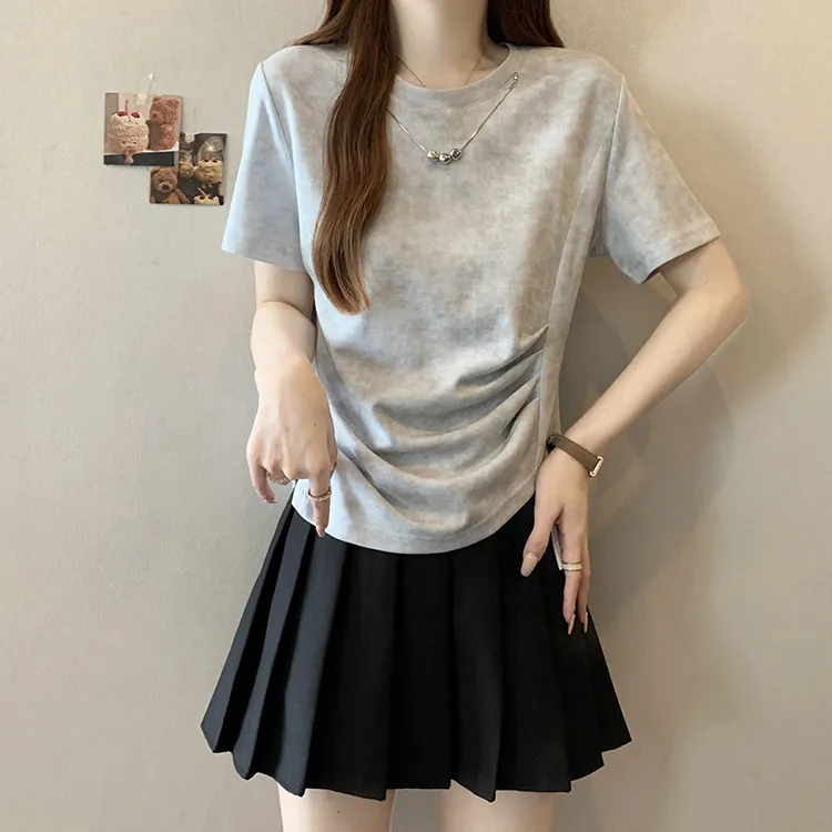 XIANSINIAO Summer Set in Sleeve T Shirt Women's-3