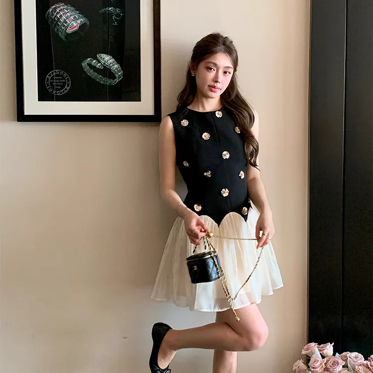 XIANSINIAO Sleeveless Dress Women's-2
