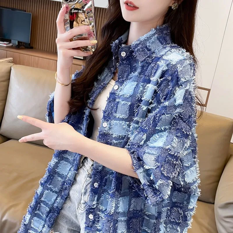 XIANSINIAO Shirts Women's-4
