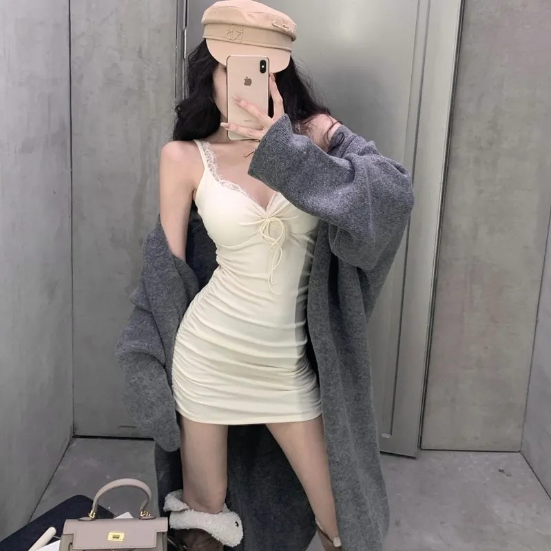 XIANSINIAO Slip Dresses Women's-1