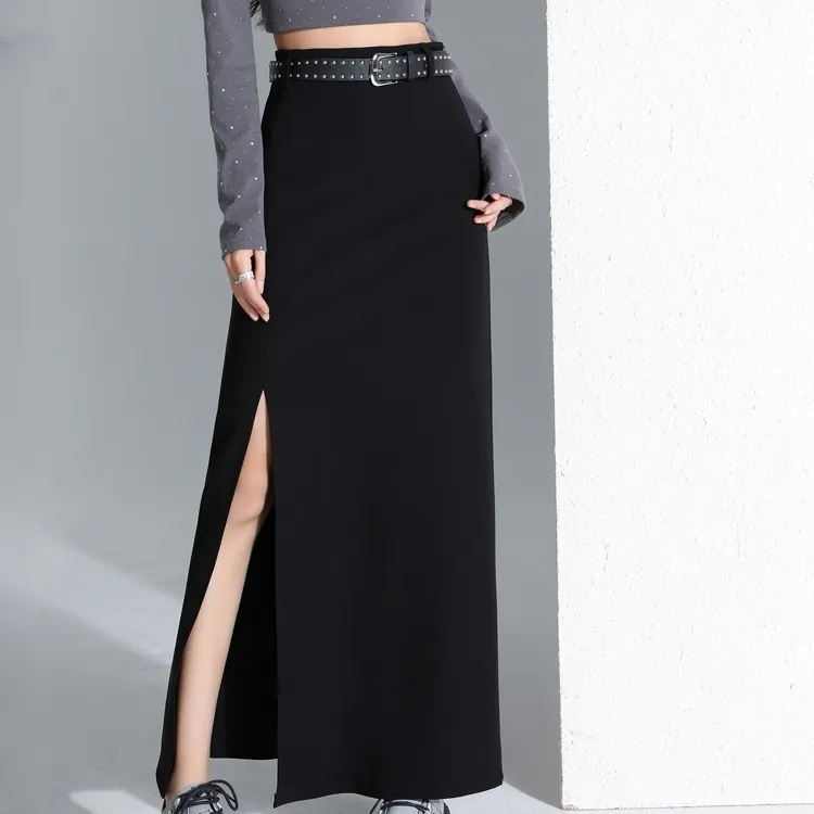 XIANSINIAO Casual Long Skirt Women's-4