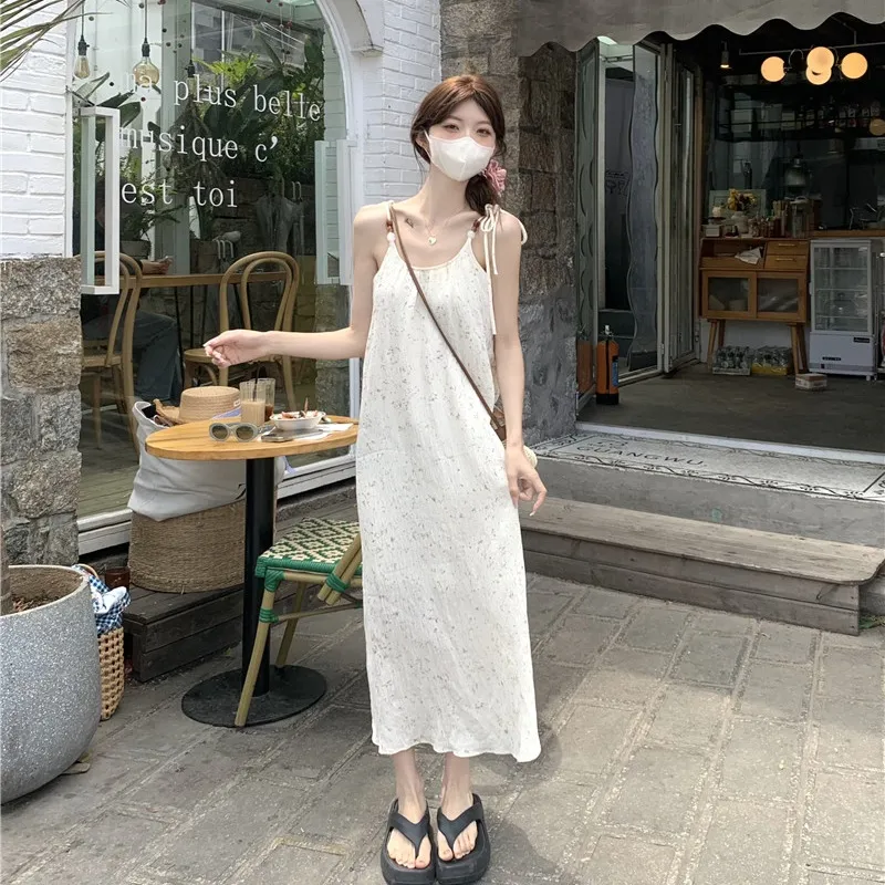 XIANSINIAO Slip Dresses Women's-0