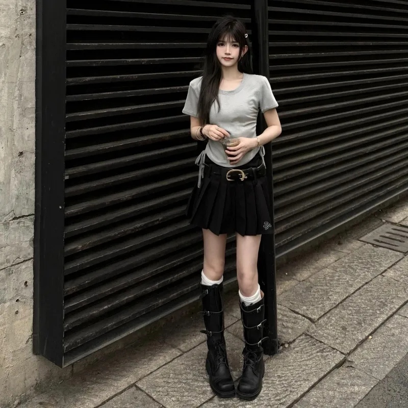 XIANSINIAO Set in Sleeve T Shirt Women's-7