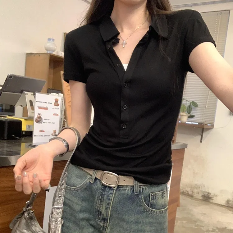 XIANSINIAO Set in Sleeve T Shirt Women's-7