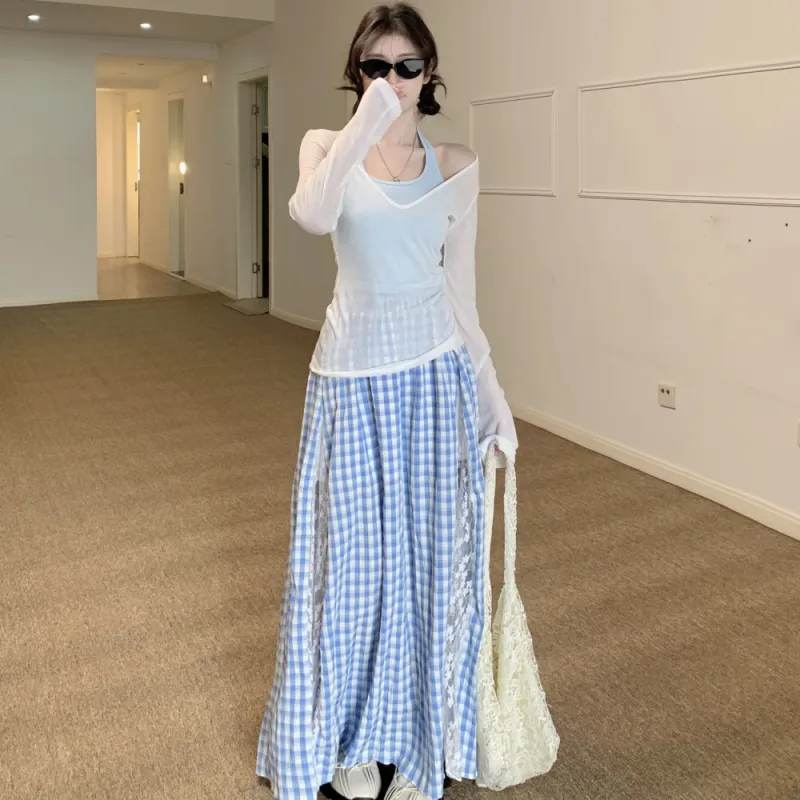 XIANSINIAO Two Piece Skirt Sets Women's-8