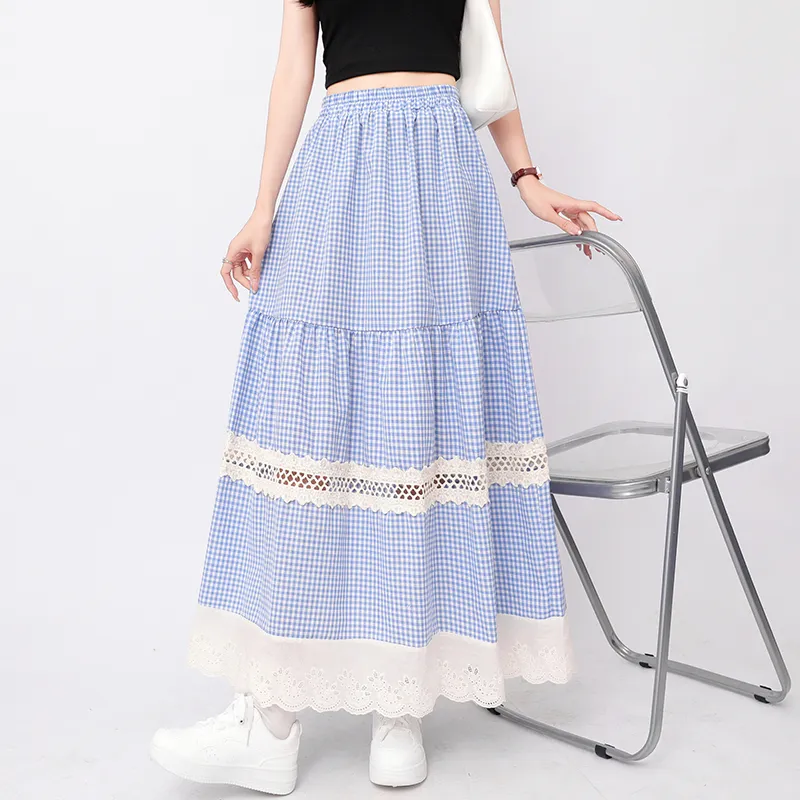 XIANSINIAO Casual Long Skirt Women's-4