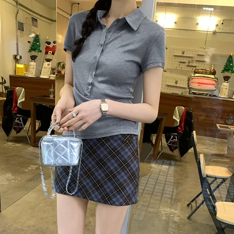 XIANSINIAO Set in Sleeve T Shirt Women's-5