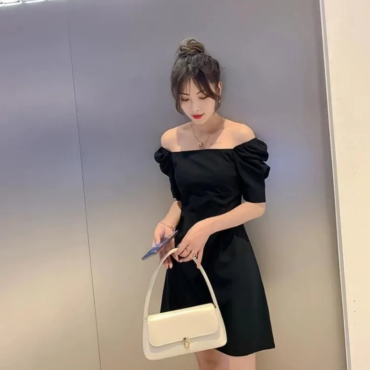 XIANSINIAO Short Sleeved Dress Women's-1