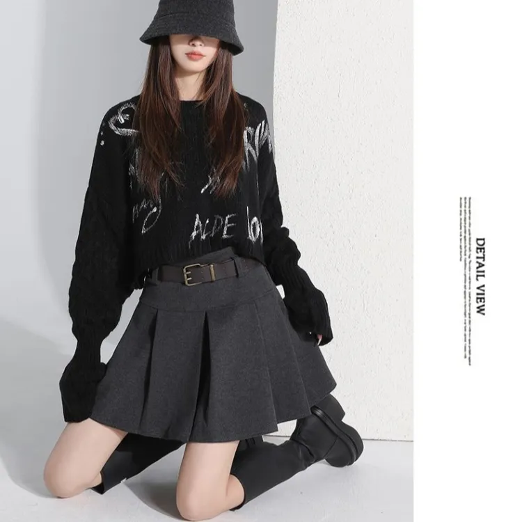 XIANSINIAO Casual Short Skirts Loose Fit Women's-6