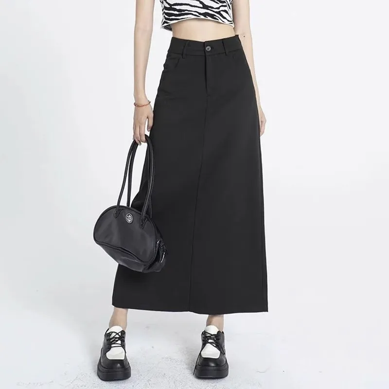 XIANSINIAO Casual Long Skirt Women's-4