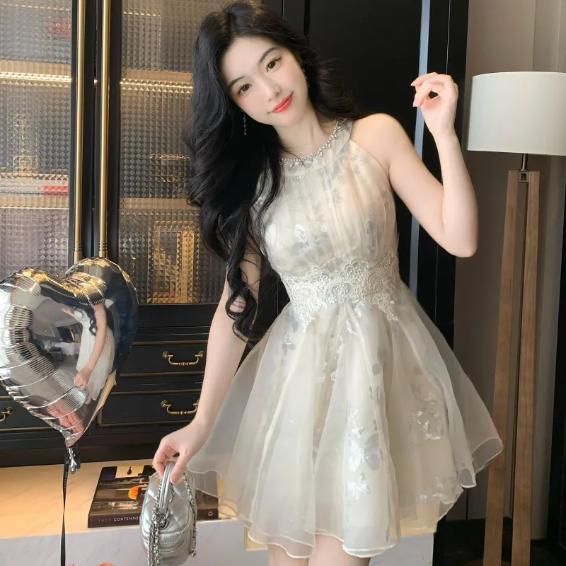 XIANSINIAO Sleeveless Dress Women's-3