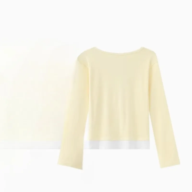 XIANSINIAO T Shirt Women's Yellow-1