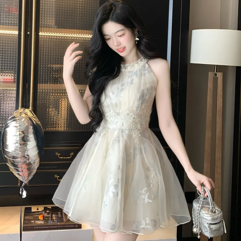 XIANSINIAO Sleeveless Dress Women's-2