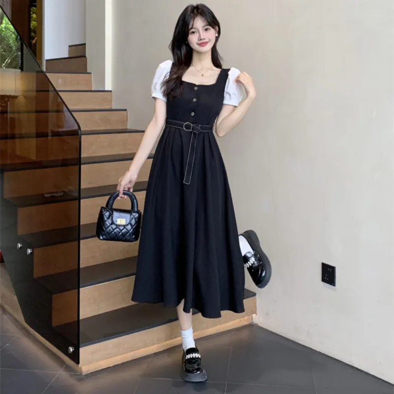 XIANSINIAO Short Sleeved Dress Women's-1