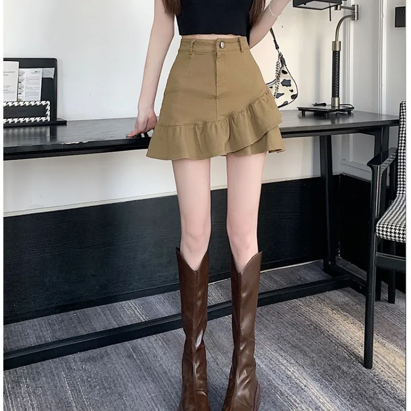 XIANSINIAO Casual Short Skirts Women's-9