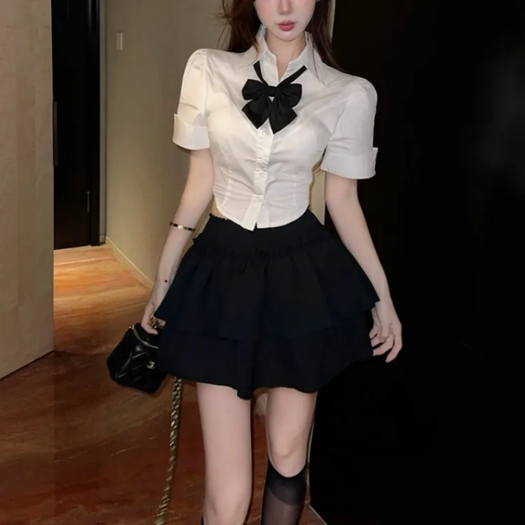 XIANSINIAO Two Piece Skirt Sets Women's-4