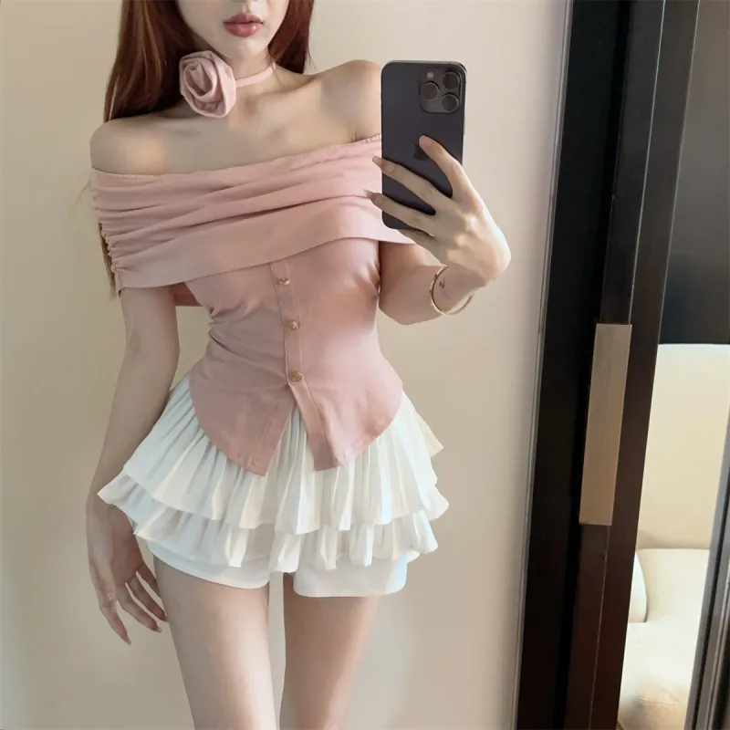 XIANSINIAO Two Piece Skirt Sets Women's-6