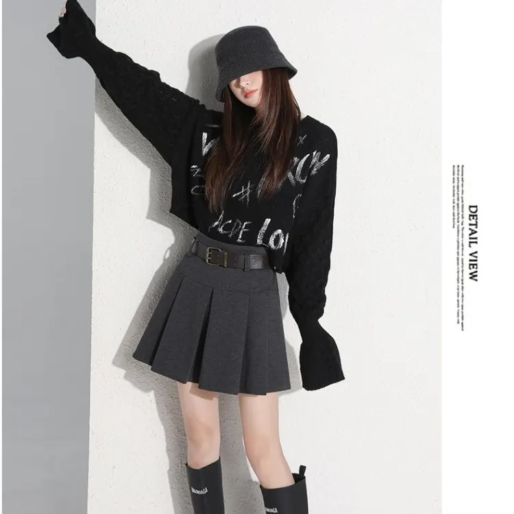 XIANSINIAO Casual Short Skirts Loose Fit Women's-5