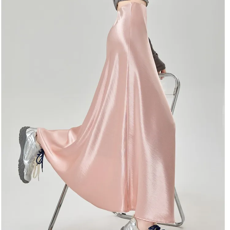 XIANSINIAO Casual Long Skirt Women's-4