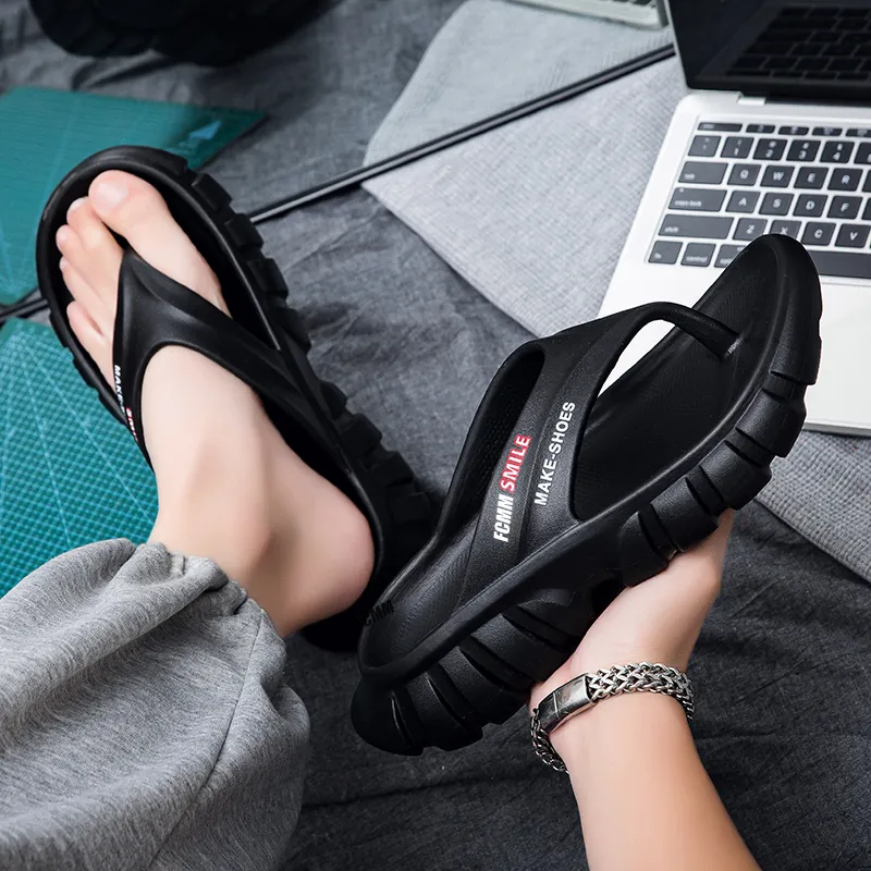 FCMM Quiet Odor Resistant Abrasion Resistant Slip Resistant Flip Flops Men's-6