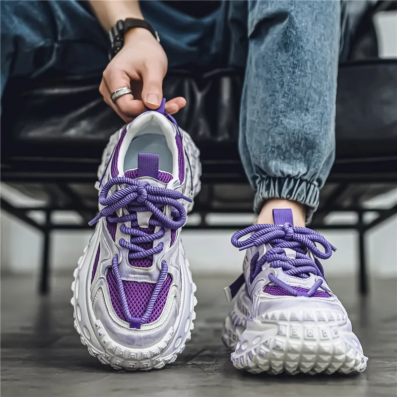 FCMM Abrasion Resistant Breathable Slip Resistant Chunky Sneakers Men's-2