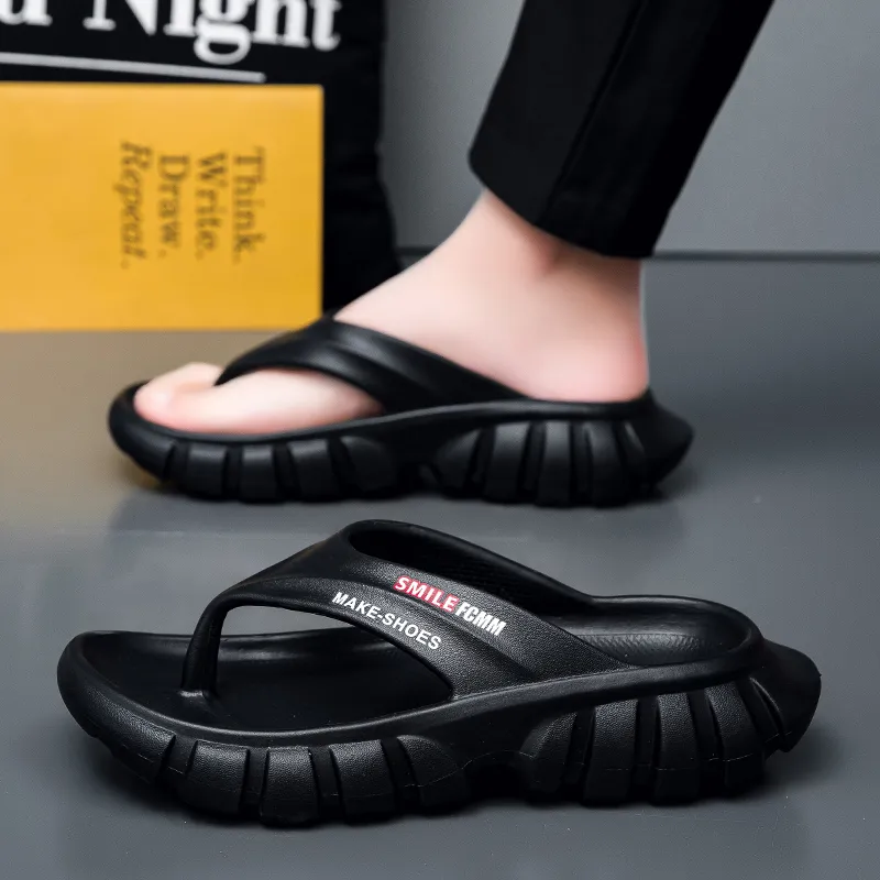 FCMM Quiet Odor Resistant Abrasion Resistant Slip Resistant Flip Flops Men's-7