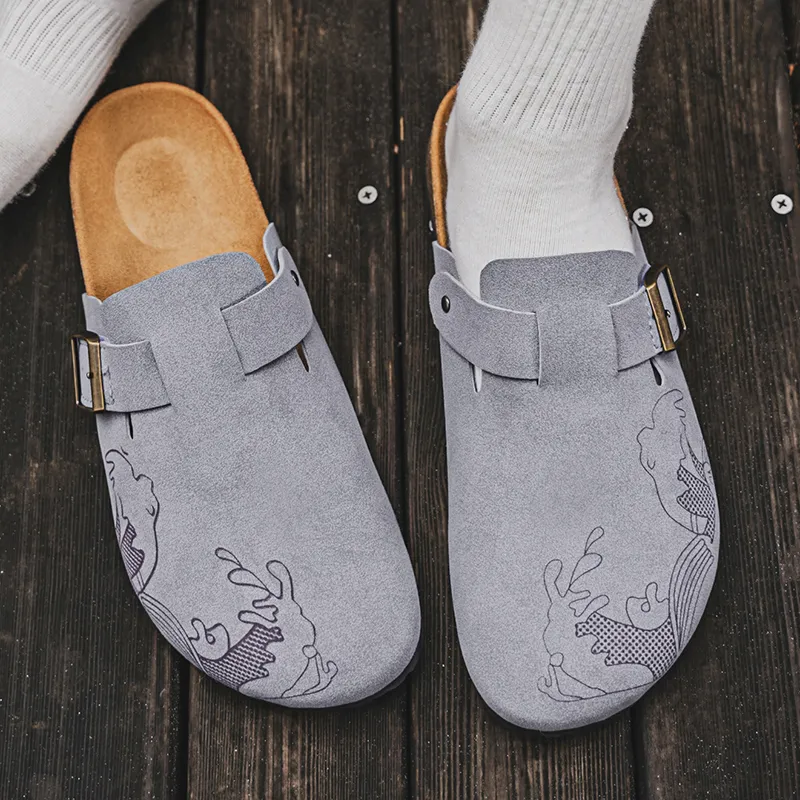 FCMM Abrasion Resistant Slip Resistant Closed Toe Slippers Men's-5