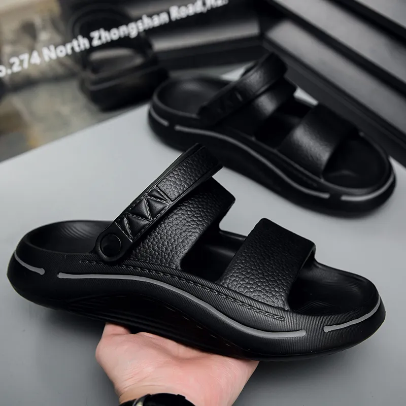FCMM Beach Sandals Men Black Gray/Black Green/White Blue-7