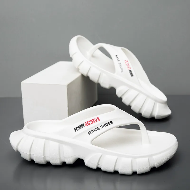FCMM Quiet Odor Resistant Abrasion Resistant Slip Resistant Flip Flops Men's-1