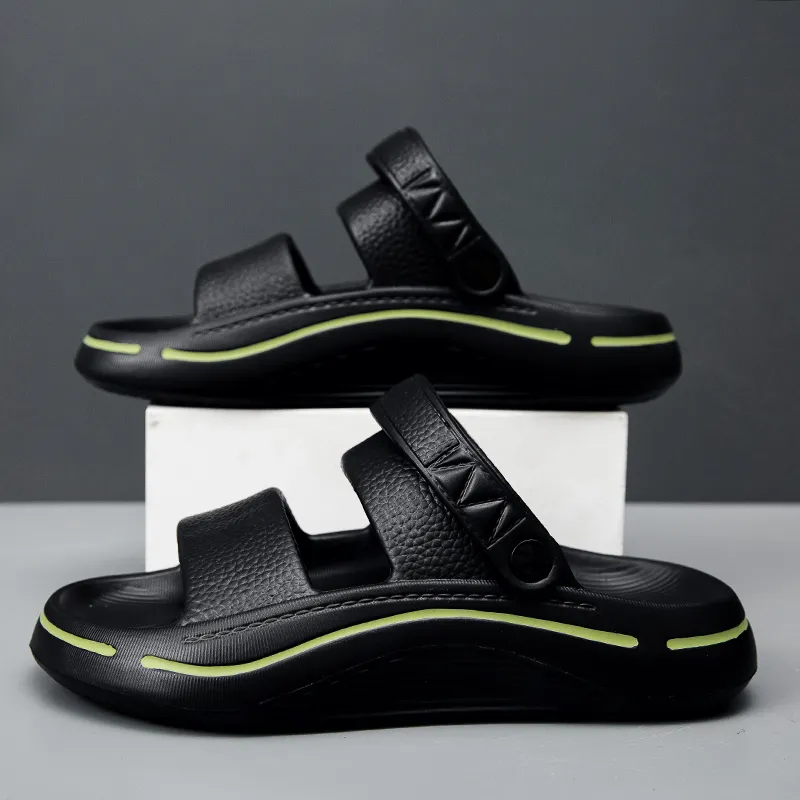 FCMM Beach Sandals Men Black Gray/Black Green/White Blue-10