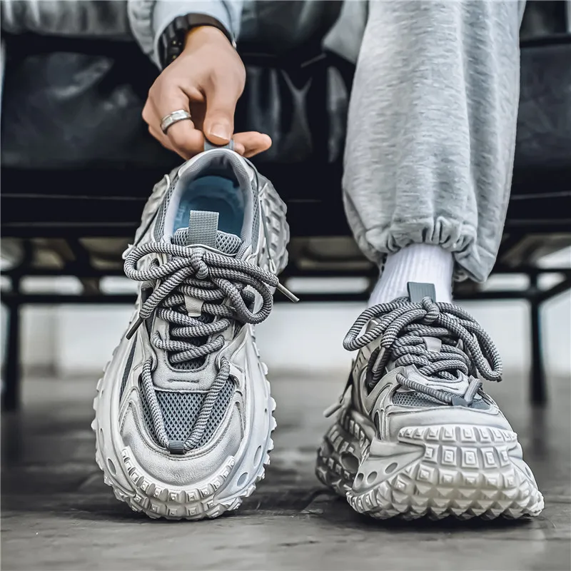 FCMM Abrasion Resistant Breathable Slip Resistant Chunky Sneakers Men's-6