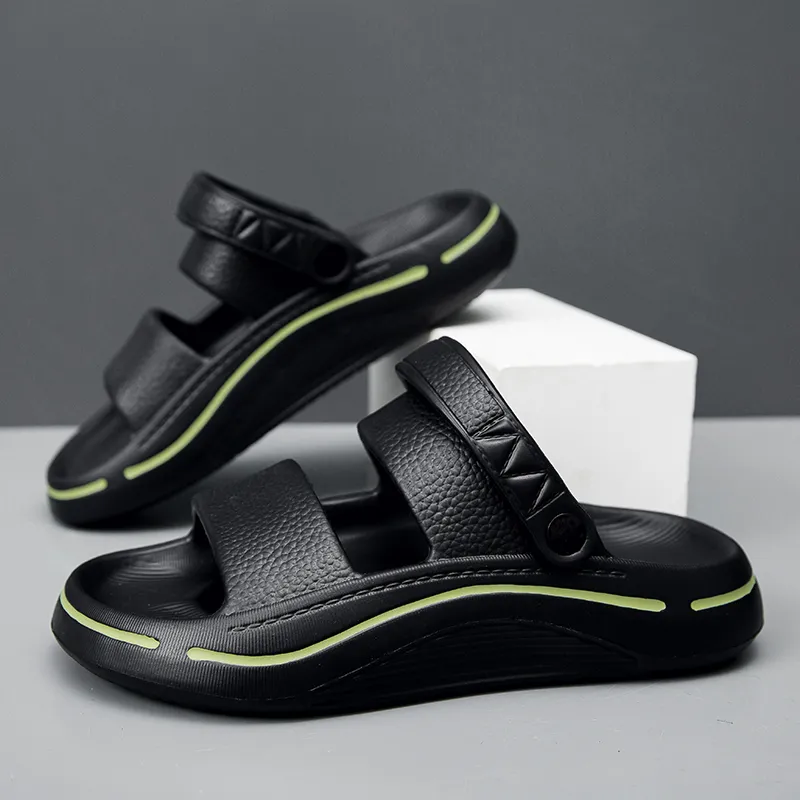 FCMM Beach Sandals Men Black Gray/Black Green/White Blue-9