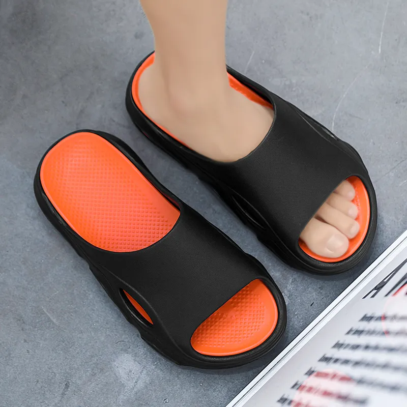 FCMM Slide Slippers Men White Green/Black Orange/Beige Brown-7