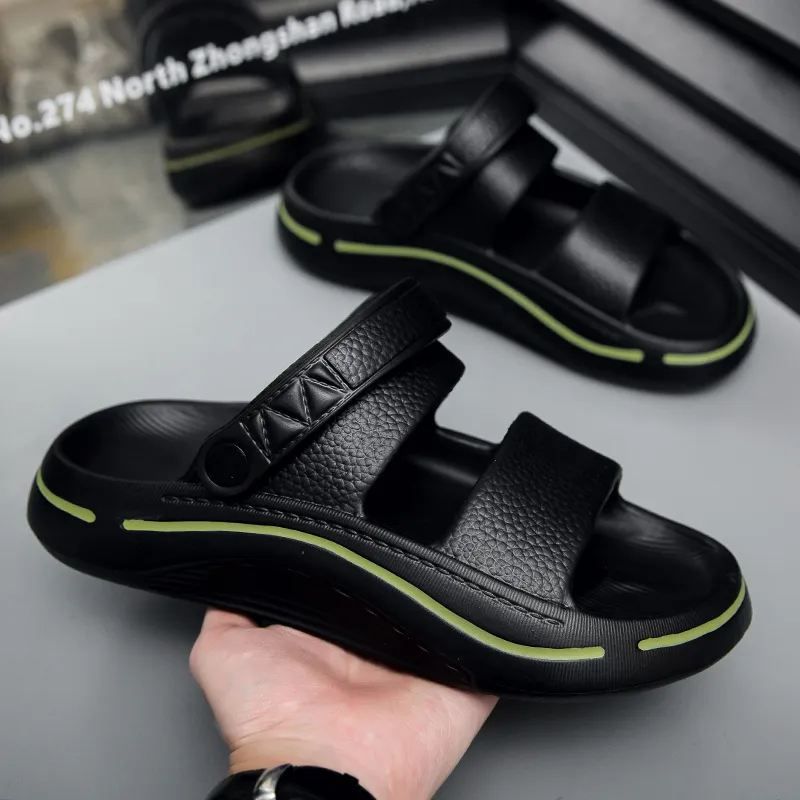 FCMM Beach Sandals Men Black Gray/Black Green/White Blue-11